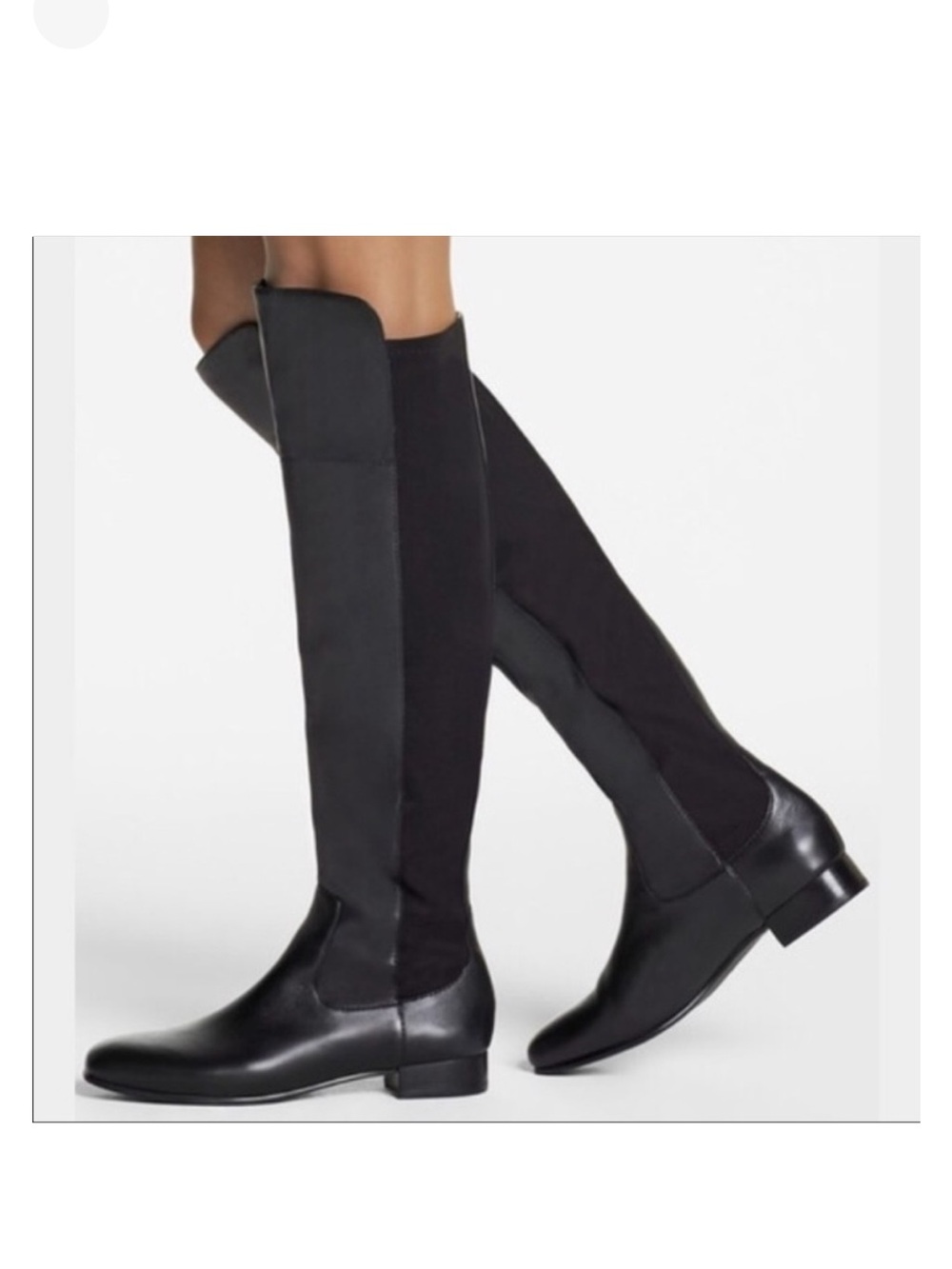 Louise et Cie Lo-Andora Black Vail Calf/Neoprene Boots Sold in Original Box